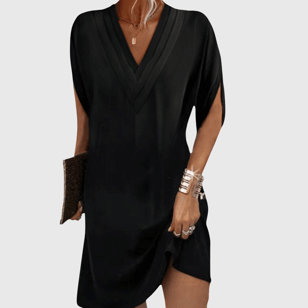 Detalle textura Anita · Vestido Midi Elegante