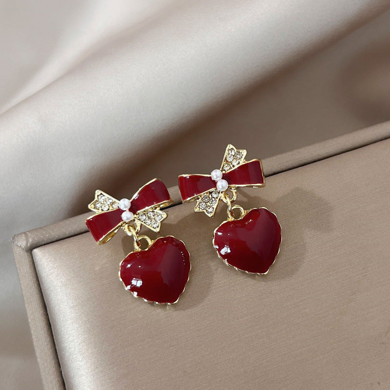 Detalle textura Niamh · Pendientes Corazón