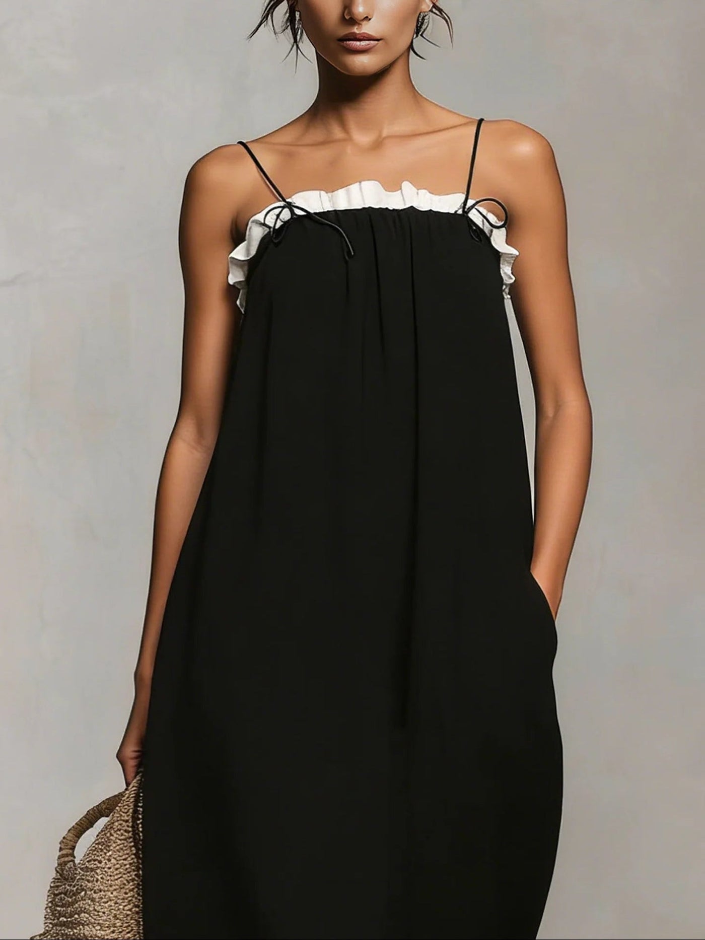 Mirelle | Vestido Maxi con Bloques de Color