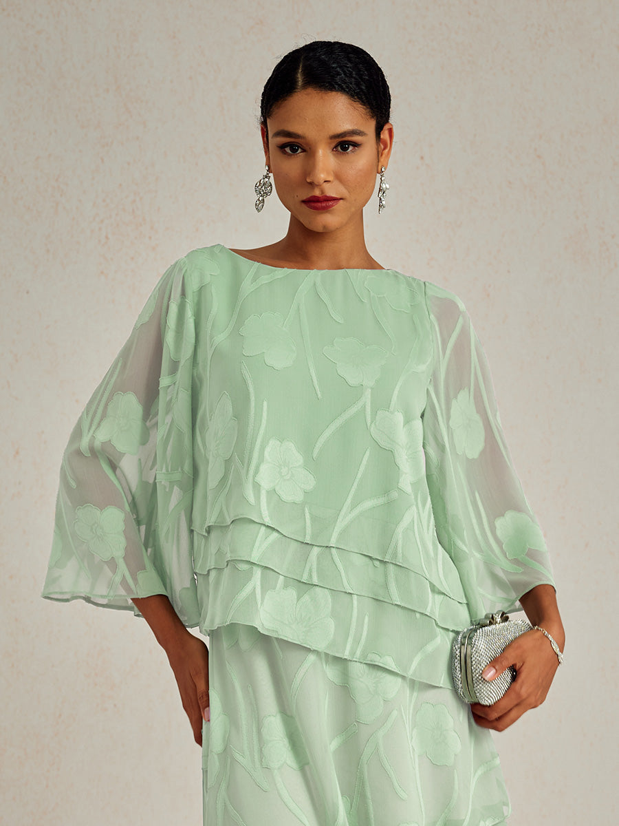 Blusa de Capas Floral de Chifón