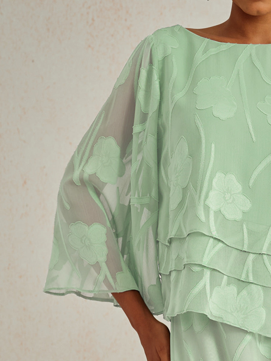 Blusa de Capas Floral de Chifón