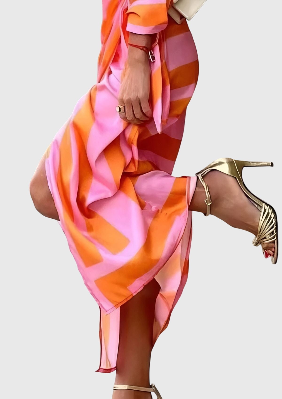 Everly · Vestido Envolvente Estampado