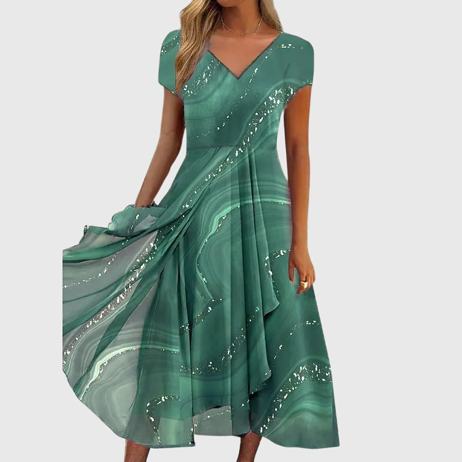 Aubrielle · Vestido Midi Fluido