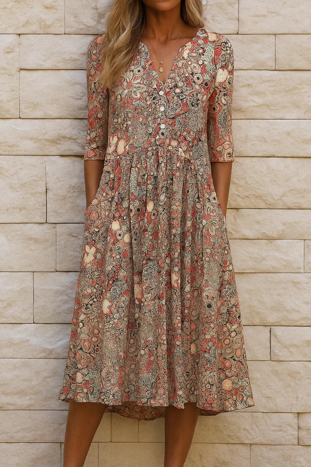 Harlow · Midi Escote en V