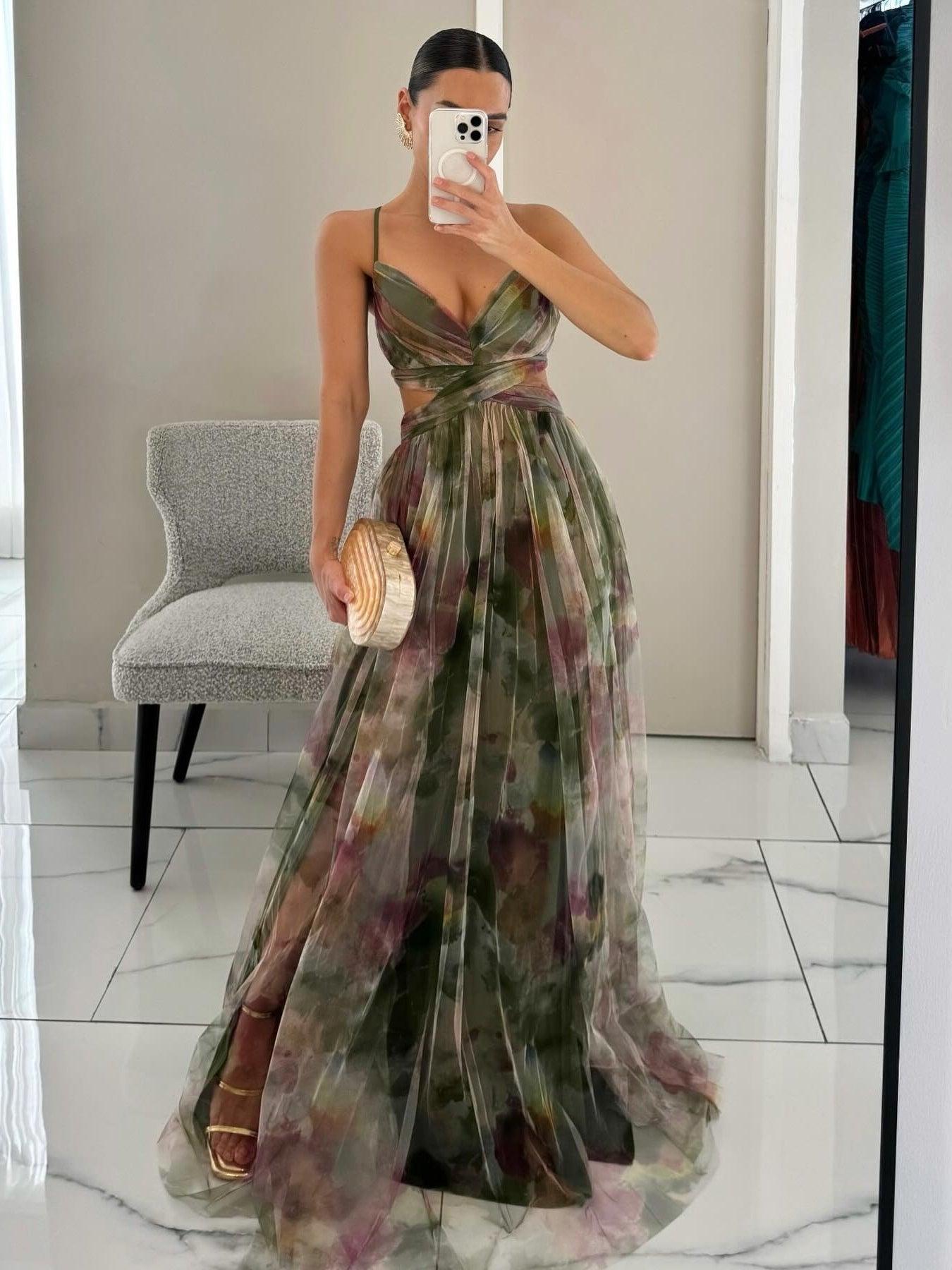 Flora · Maxi A-Line Floral