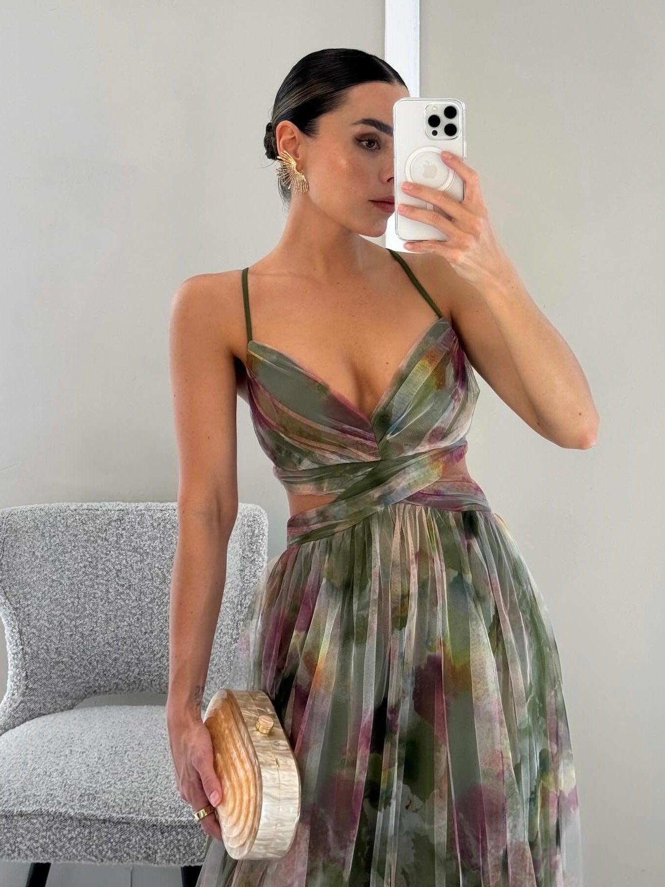 Flora · Maxi A-Line Floral