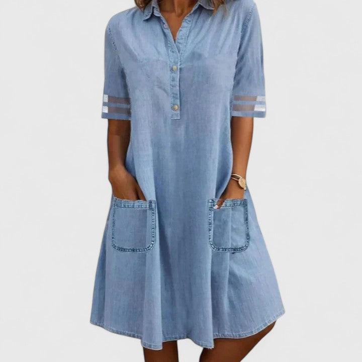 Britt · Vestido Denim Favorecedor