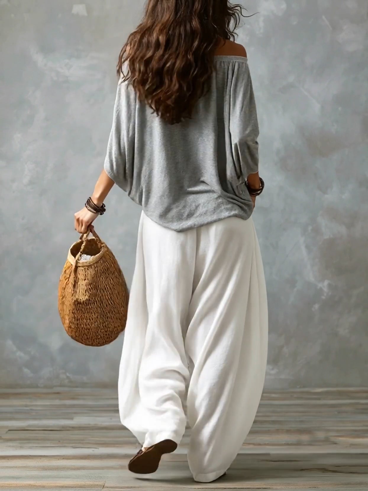 Mara | Conjunto Off-Shoulder Gris