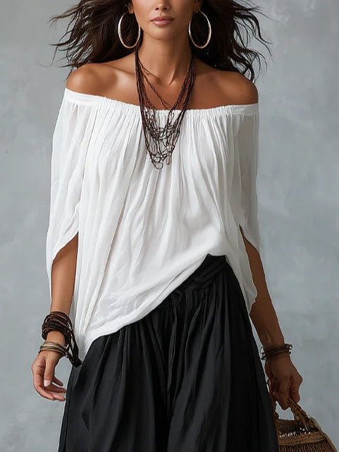 Mara | Conjunto Off-Shoulder Blanco