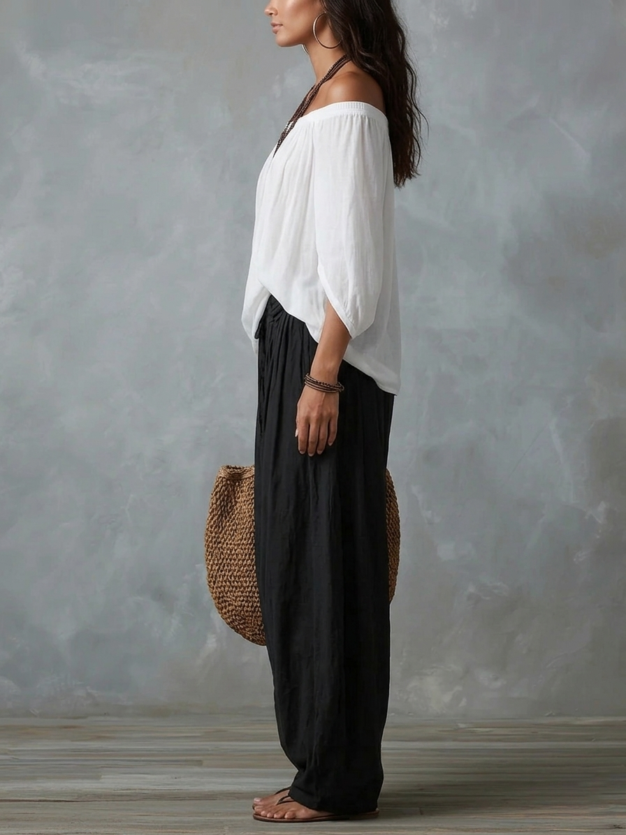 Mara | Conjunto Off-Shoulder Blanco