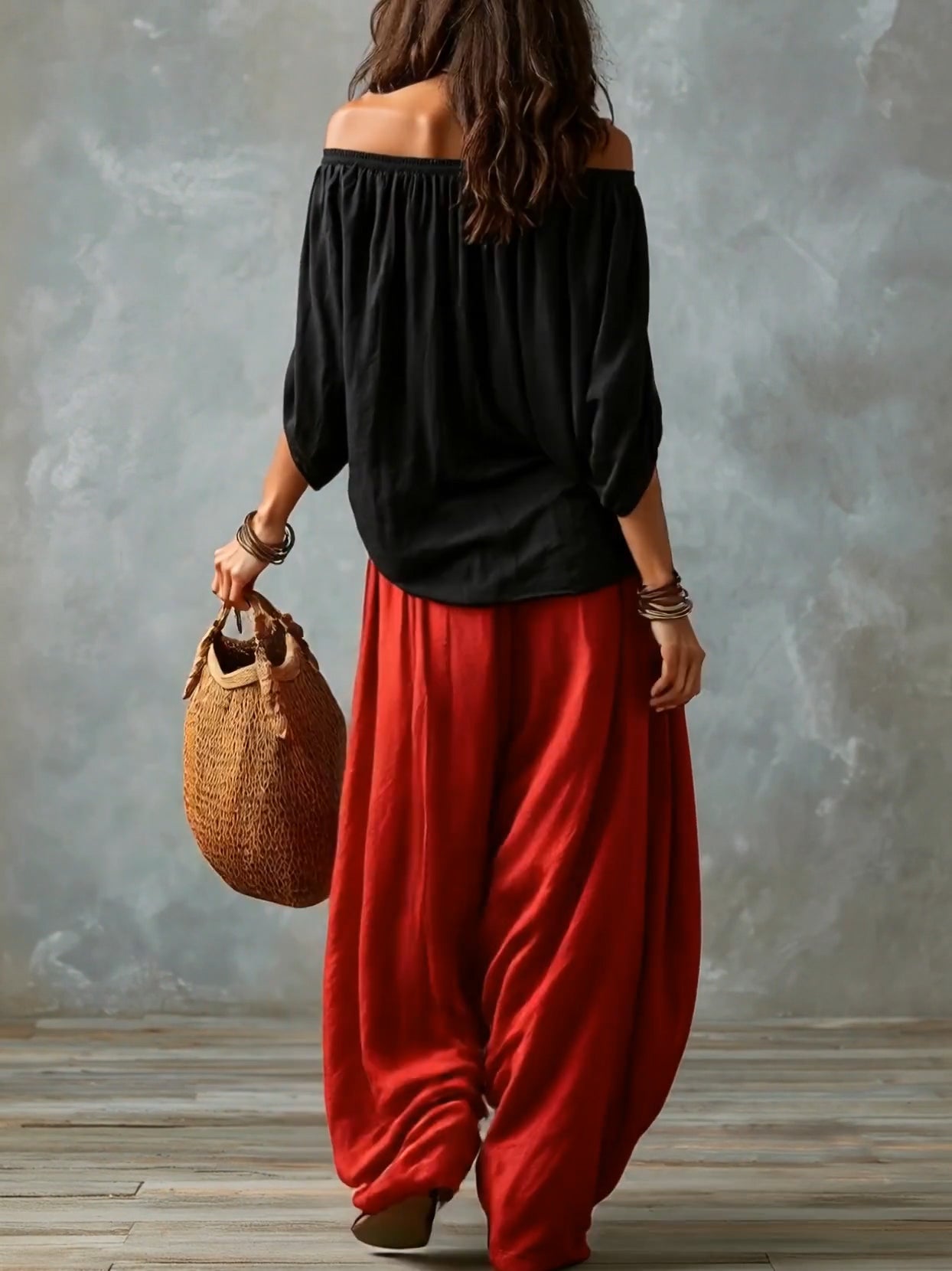 Mara | Conjunto Off-Shoulder Negro