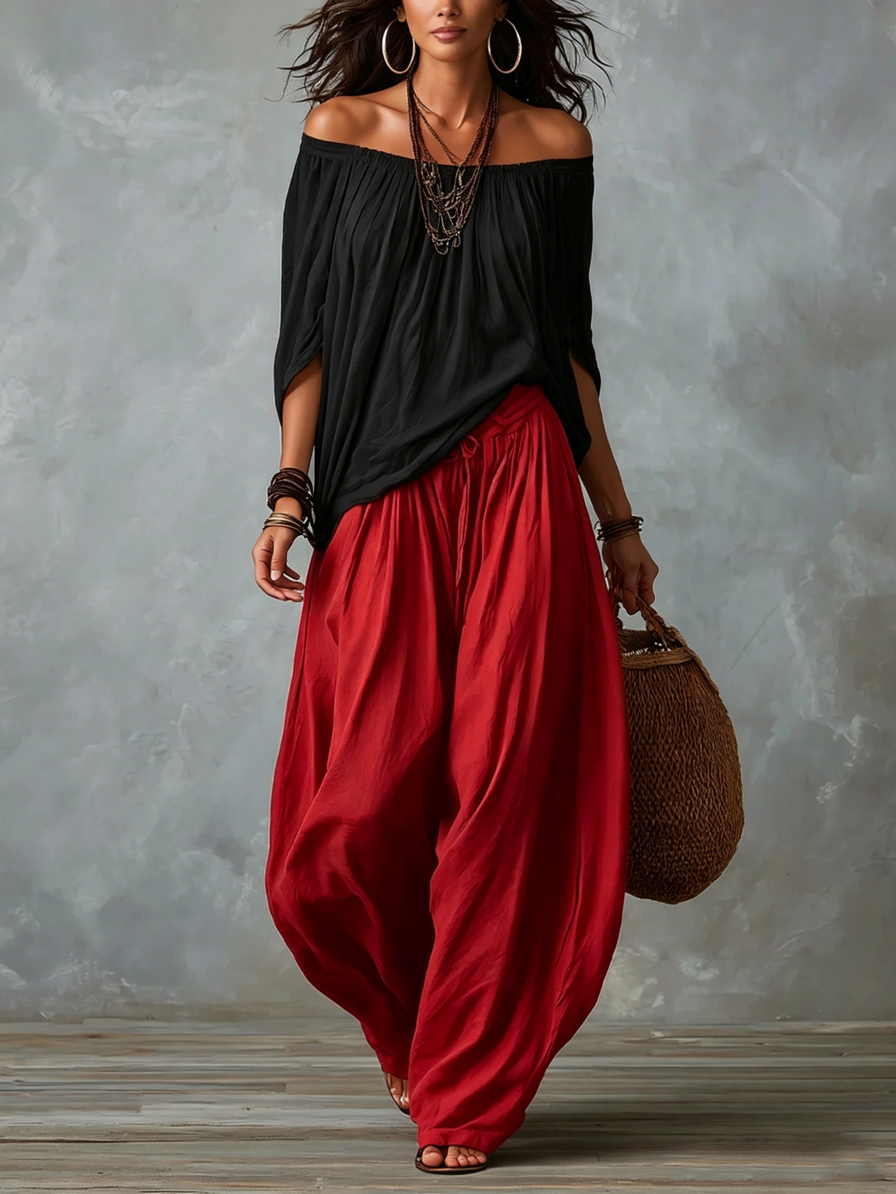Mara | Conjunto Off-Shoulder Negro