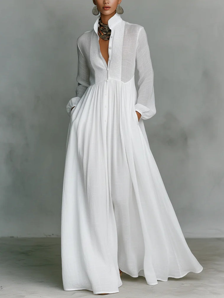 Léonie - Vestido maxi curado por Solenza
