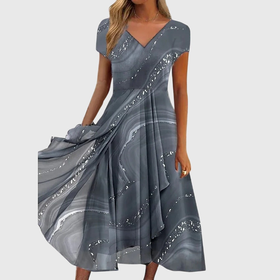 Aubrielle · Vestido Midi Fluido