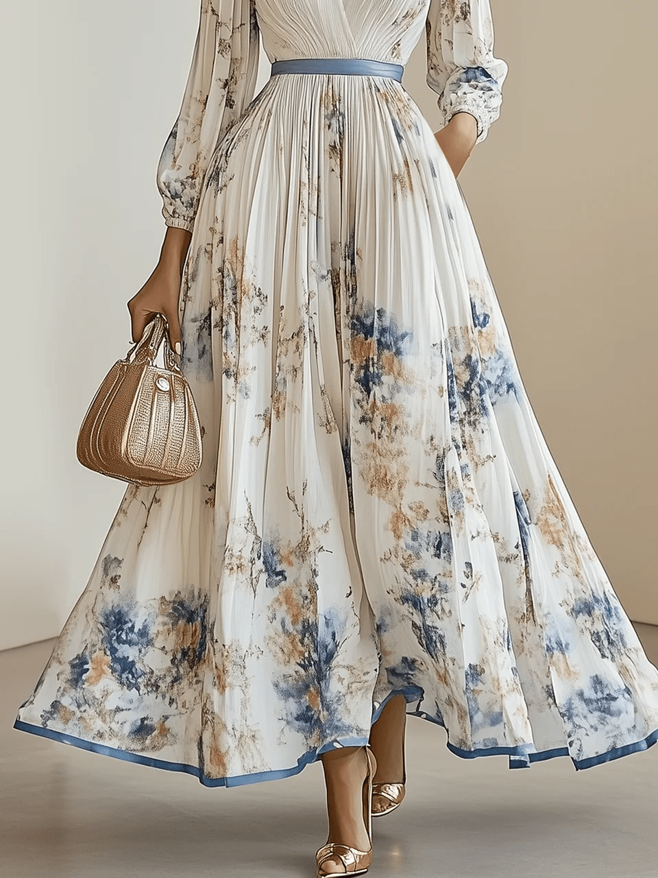 Blanche · Maxi Chifón Plisado