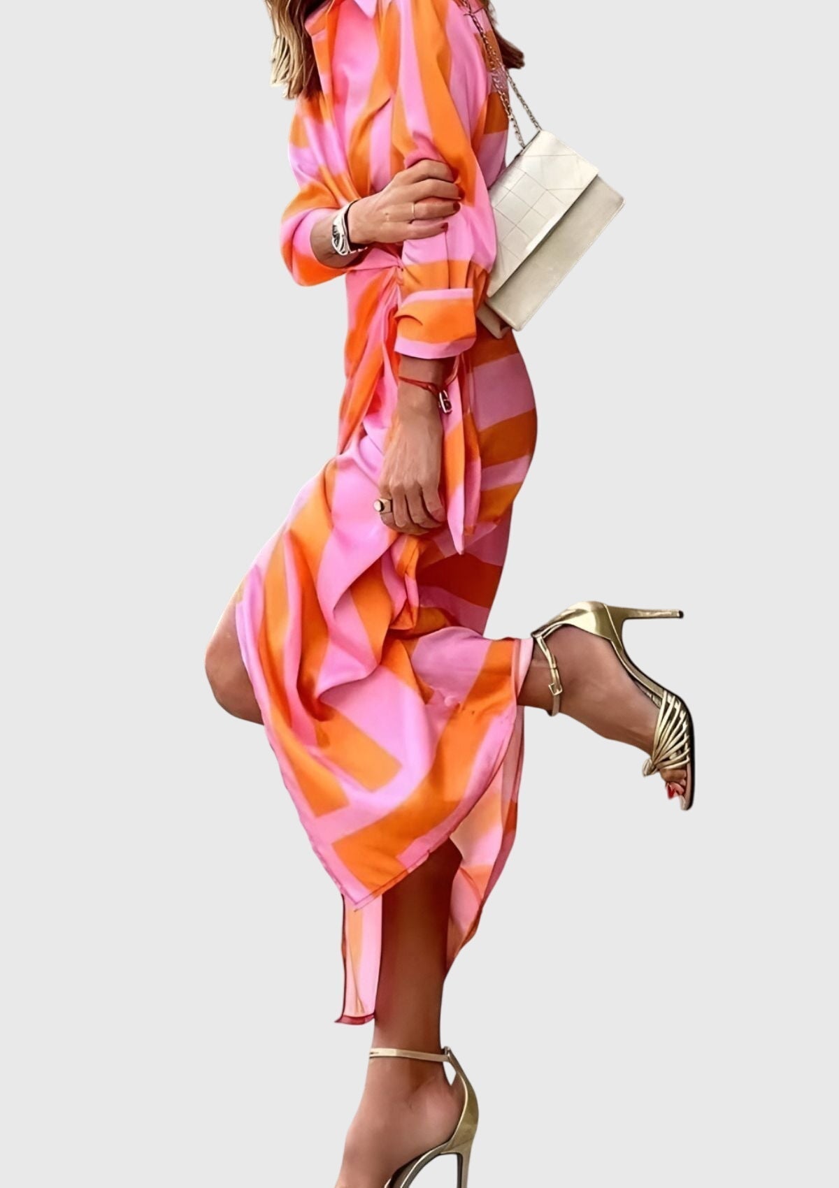 Everly · Vestido Envolvente Estampado