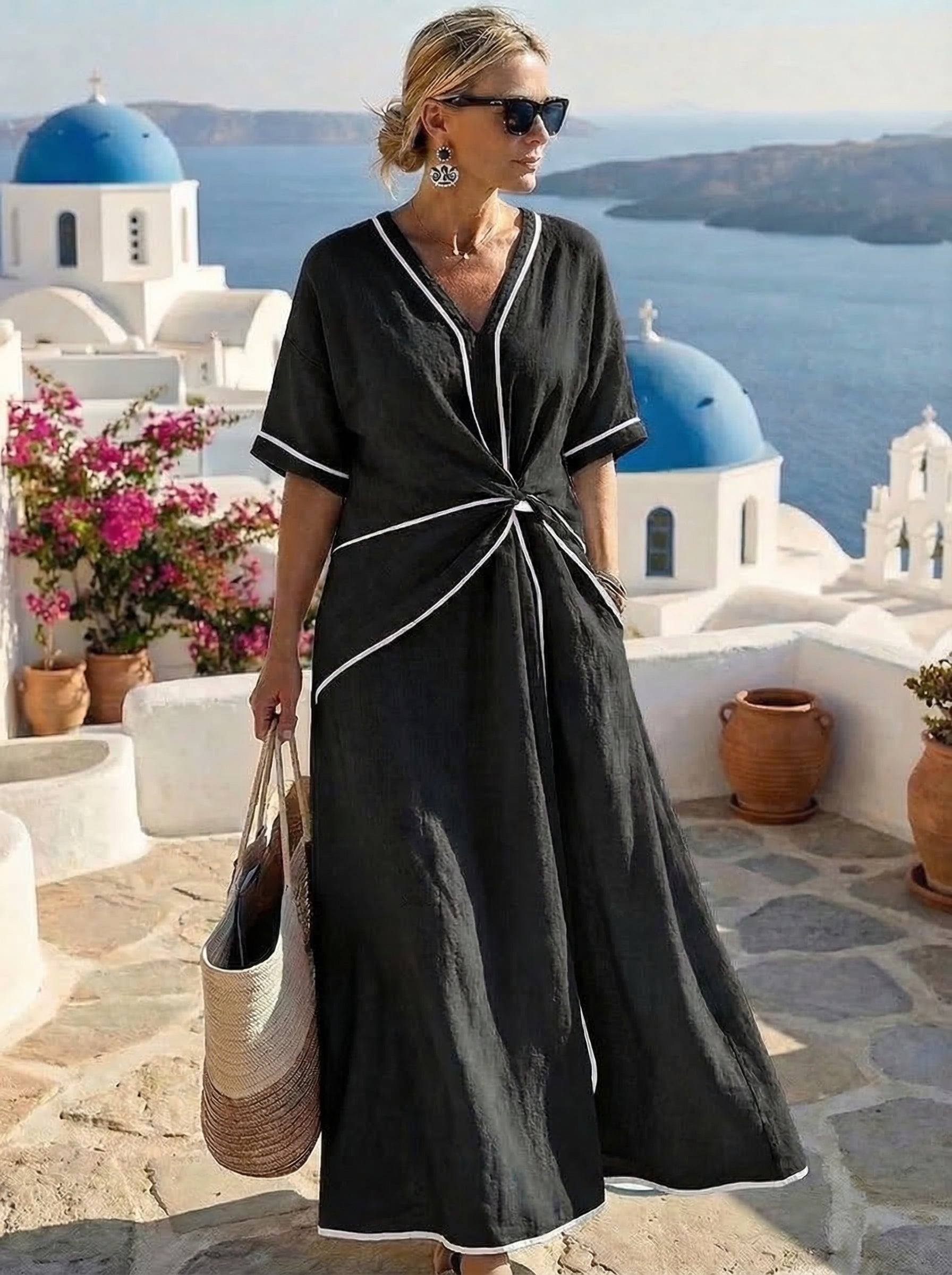 Santorini · Vestido de Verano Fresco