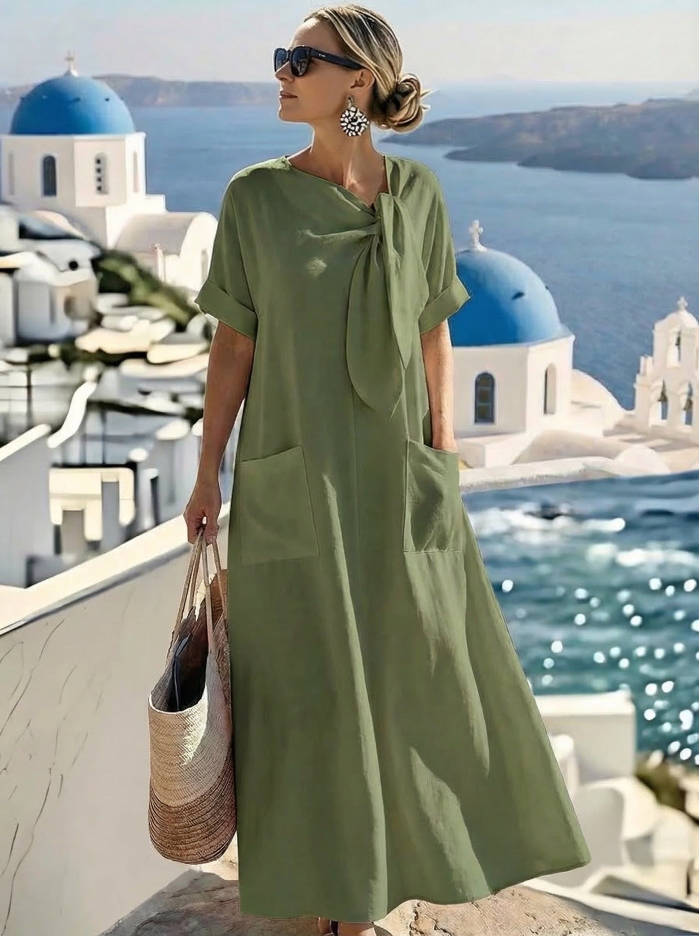 Fleur · Vestido Corto con Bolsillos