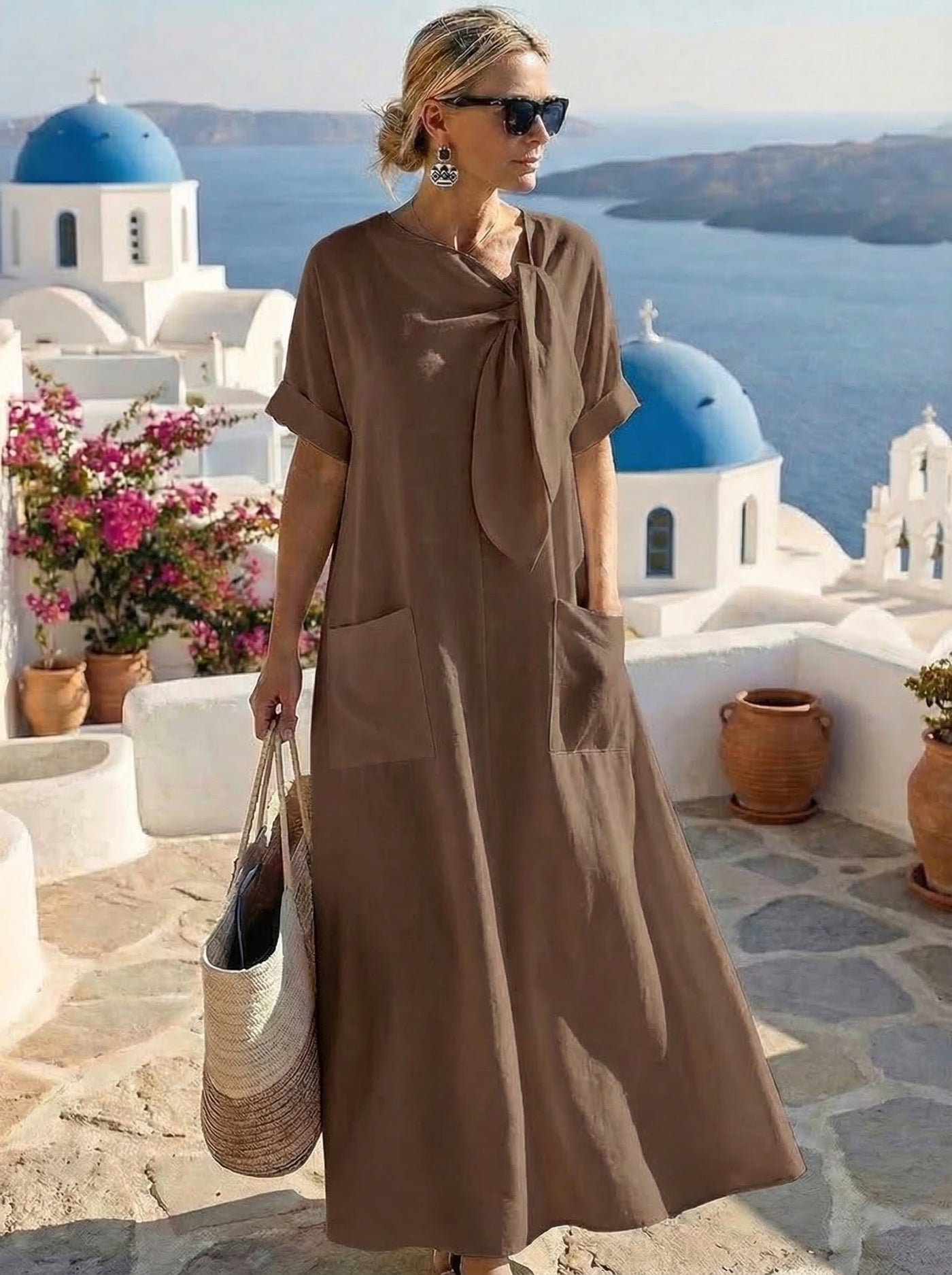 Fleur · Vestido Corto con Bolsillos