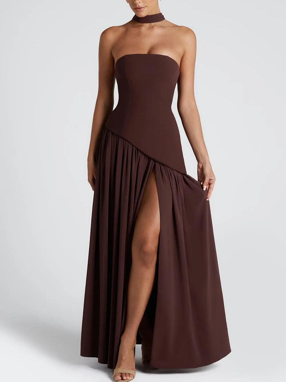 Daniela · Vestido largo con abertura