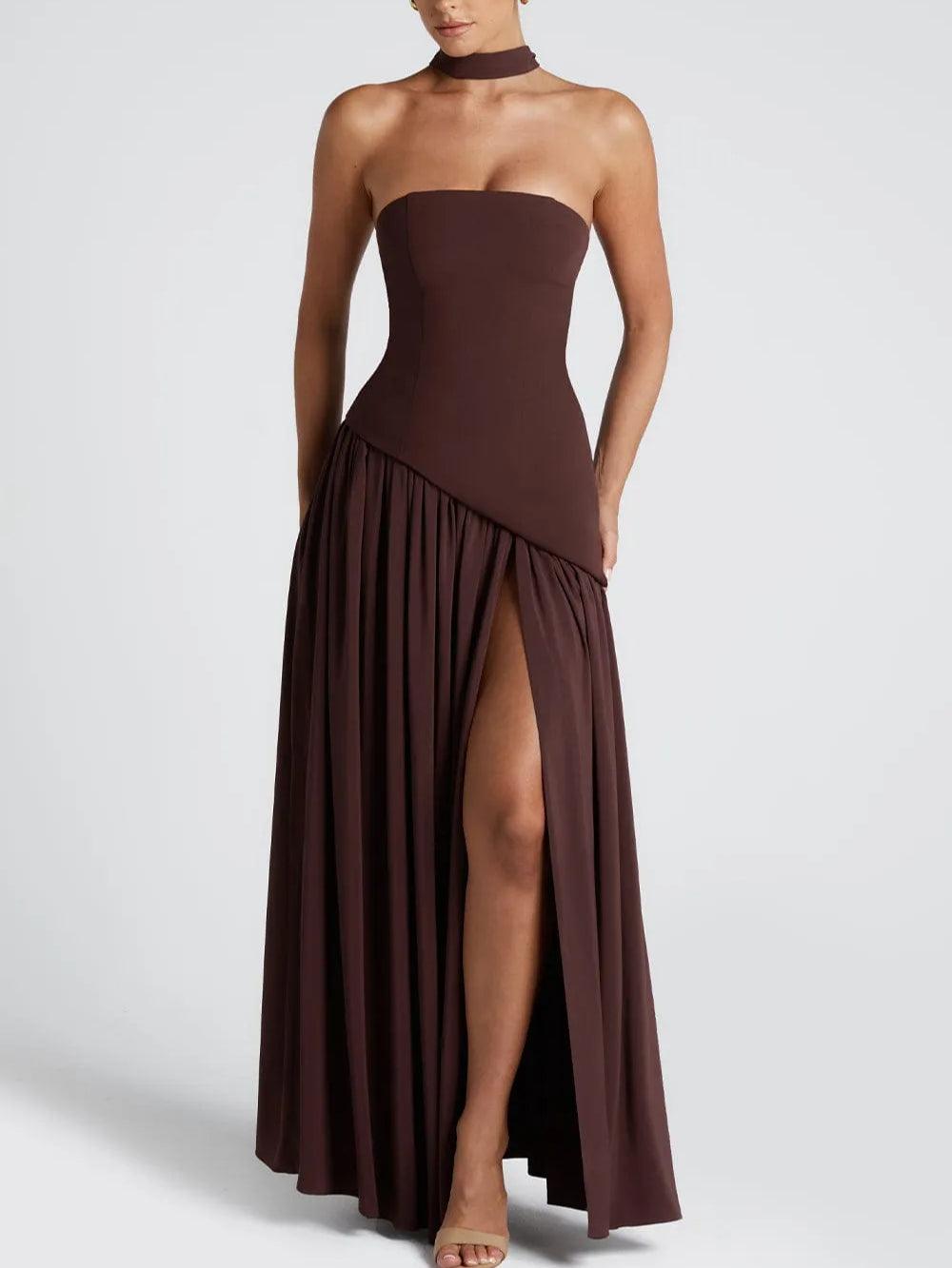 Daniela · Vestido largo con abertura