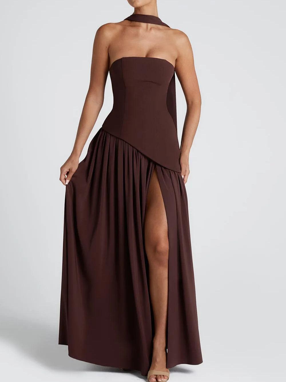 Daniela · Vestido largo con abertura