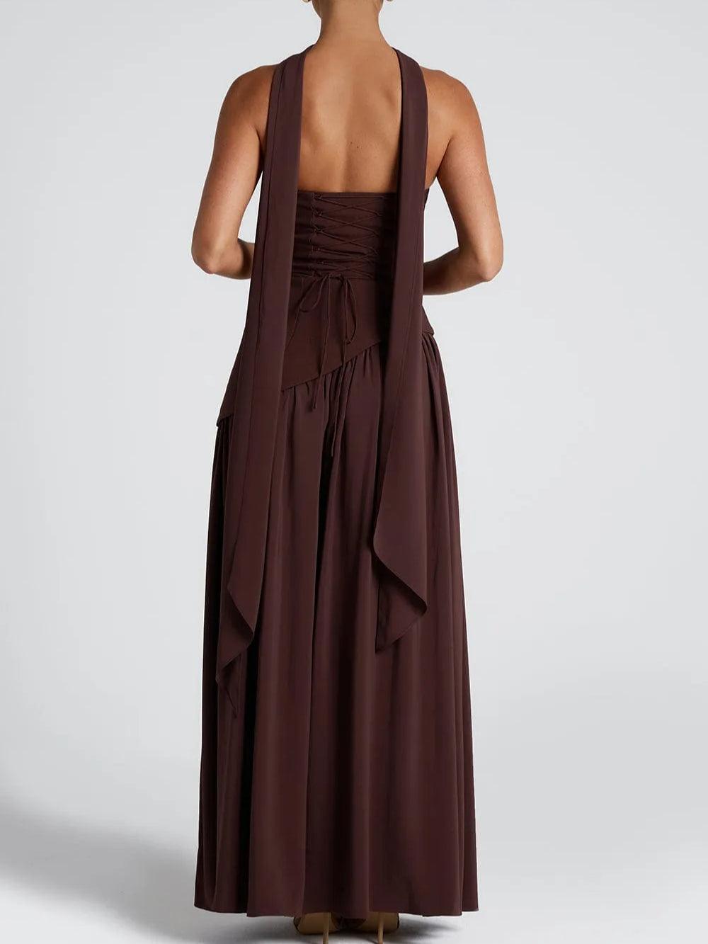 Daniela · Vestido largo con abertura
