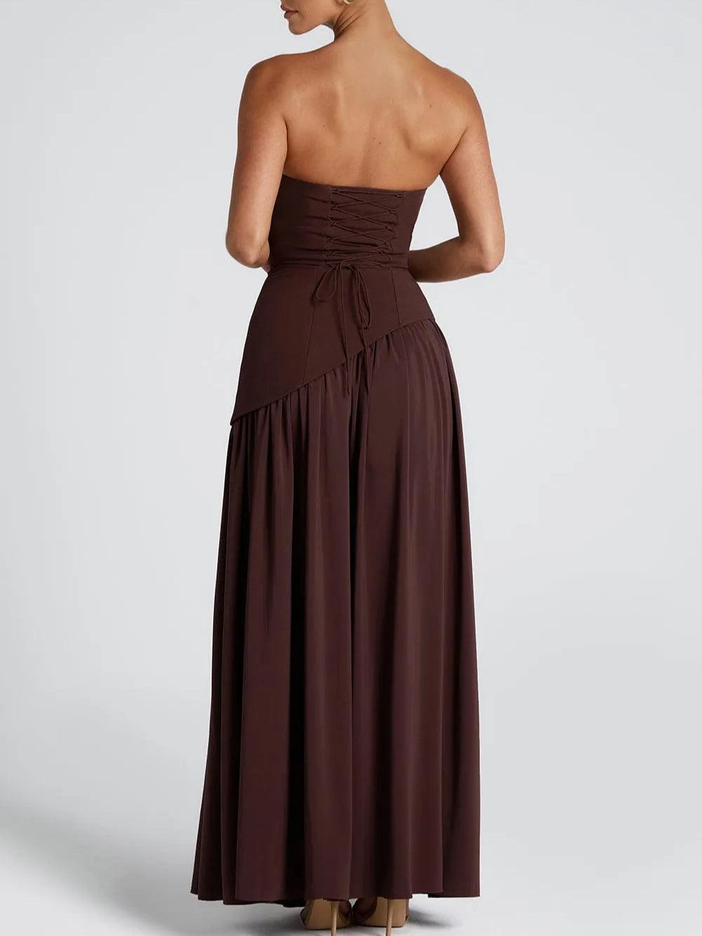 Daniela · Vestido largo con abertura